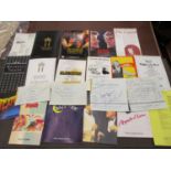 Group of four Royal Opera House programme pages, various operas including Tosca, Aida, each page