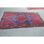 20th Century Belouch rug, 8ft x 3ft 10ins