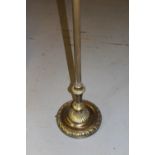Reproduction brass standard lamp in Edwardian style