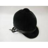 Equestrian safety helmet by Herbert Johnson, Bond Street No size inside but seems very small,