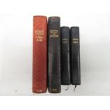 Red leather bound and silver mounted Book of Common Prayer, together with three other small