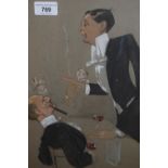 ' Matt ' (Matt Sandford), watercolour caricature of Raymond A. Coulson proposing the toast of the