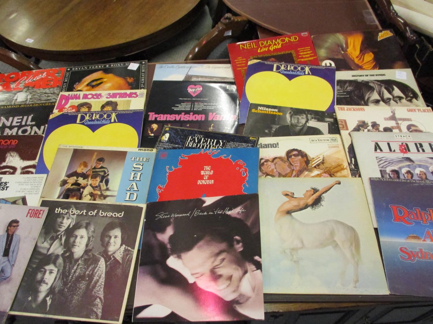 Two cases containing a collection of L.P. records, mainly 1970's and '80's including: Status Quo, - Image 3 of 4