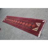 20th Century Belouch runner, 9ft x 1ft 10ins