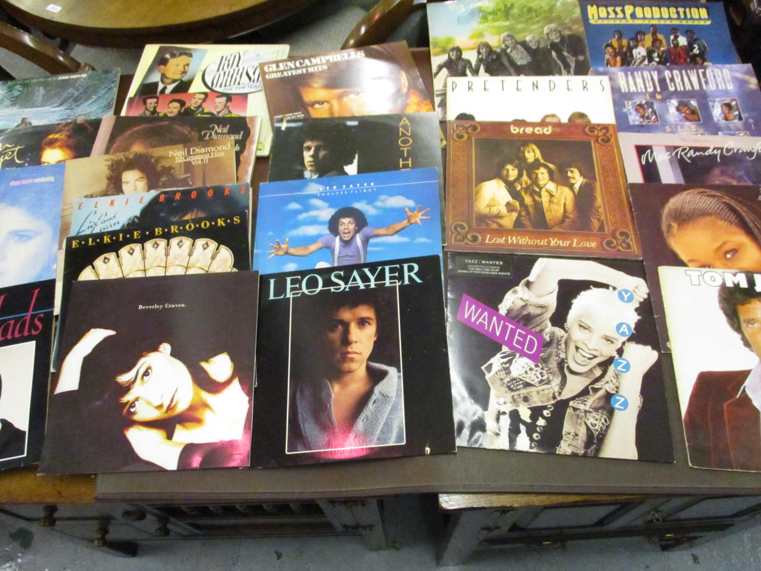 Two cases containing a collection of L.P. records, mainly 1970's and '80's including: Status Quo, - Image 2 of 4