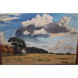 Oil on canvas board, landscape, signed Haig, 10ins x 13.5ins