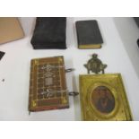 Small 19th Century French prayer book with a good quality embossed and leather metal mounted binding