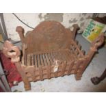 Small 20th Century cast iron fire basket