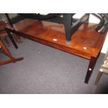 Heggen (Norwegian) rectangular parquetry inlaid coffee table