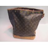 Louis Vuitton Monogram Noe bucket bag (worn, drawstring missing)