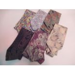 Collection of six various Liberty silk ties circa 1980's