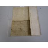 Charles P (later Charles I), single page manuscript document on vellum dated 25th July, 1622 (a