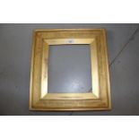 19th Centruy gilded oak and composition picture frame together with an arts and crafts gilded oak
