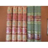 Four volumes, ' Ackerman's Poetical Magazine ', part leather bound with colour plates, together with