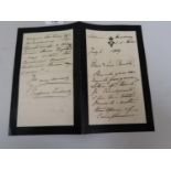 Four page autograph letter by Empress Frederick of Prussia 1840 - 1901, eldest daughter of Queen