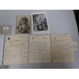 Group of three autographed letters by Princess Charlotte of Meiningen 1860 - 1919, granddaughter