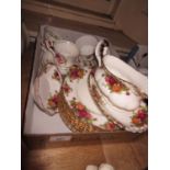 Quantity of Royal Albert Old Country Rose dinnerware and a quantity of Royal Albert From Sea to