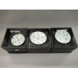 Group of three Tek Sing Cargo dishes and bowls, each boxed and with certificates from Bradford