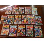 Thirty five various American and UK issue Iron Man comics, together with a quantity of other