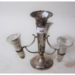 Early 20th Century Birmingham silver four branch epergne, 8ins high