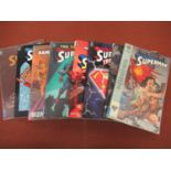 Collection of eight Superman magazines published by Titan Books