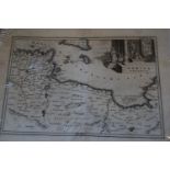 Seven small 18th Century unframed maps of North Africa and the Mediterranean, together with a