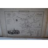 Folio containing a large quantity of 19th and 20th Century maps, mainly relating to Europe and