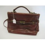 Texier ladies French tan leather handbag