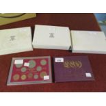 Three United Kingdom proof coin sets, 1995, 1996 and 1998, together with a similar set 1970 and a