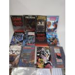 Twelve volumes, Batman comics in book form, published by Titan Books, UK editions, circa 1990's