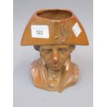 19th Century Doulton & Watts Lambeth pottery Admiral Lord Nelson character jug, 6.25ins high