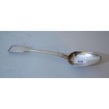 George III London silver Fiddle pattern serving spoon