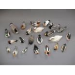 Collection of twenty three various Beswick figures of wild fowl Four have chipped or restored beaks,