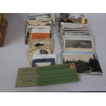 Box containing a quantity of various topographical postcards etc