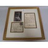 Tzarina Alexandra Feodrovna, signed autograph letter in Italian, dated 1st February 1915, to