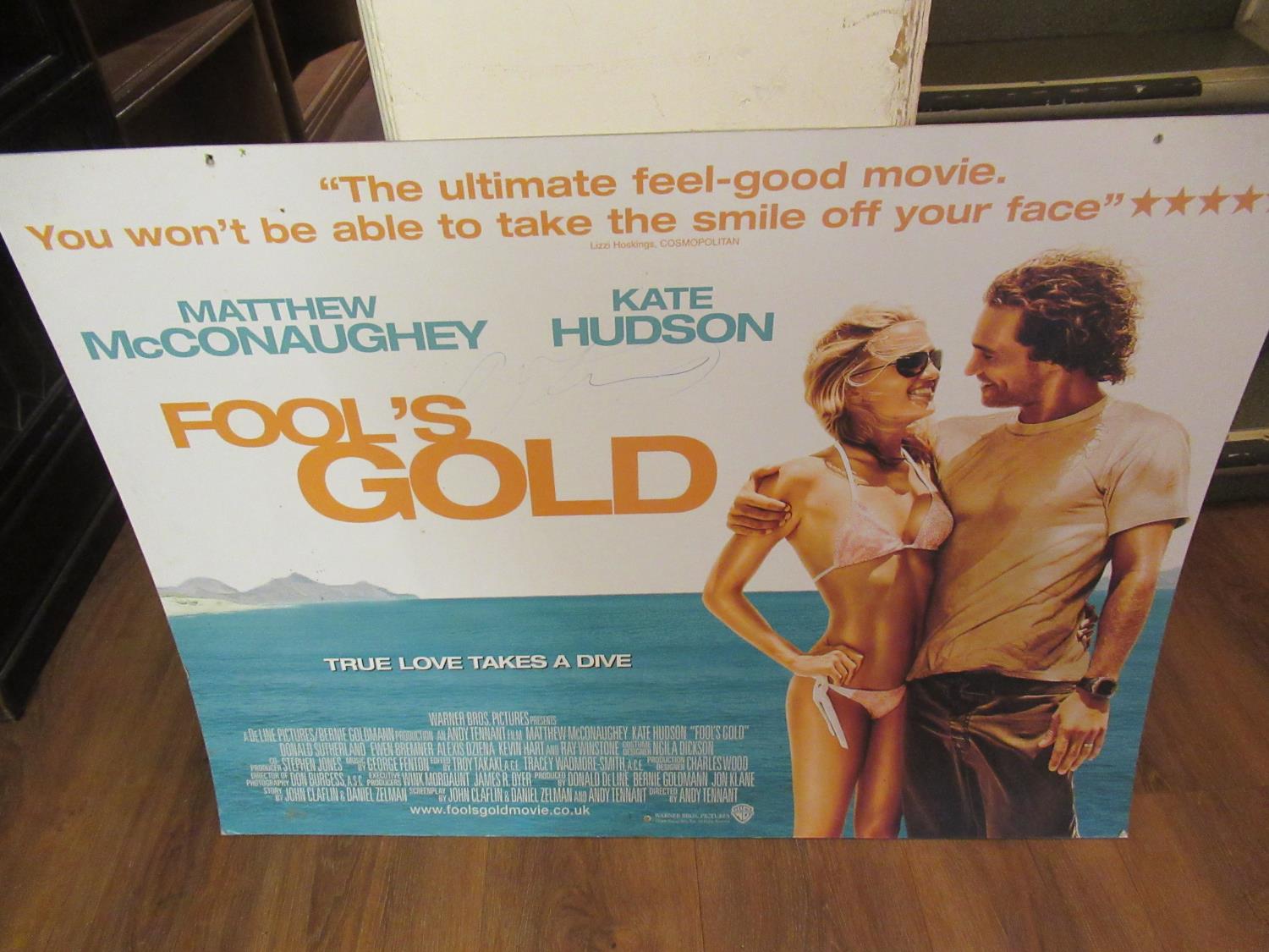 Group of four card film posters, ' Click ', ' Bee Movie ', ' Salt ' and ' Fools Gold ' (two signed) - Image 4 of 4