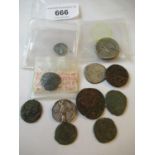 Small quantity of miscellaneous Roman coins