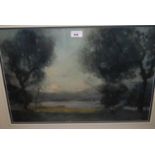 Henry Taylor Wyse, watercolour, landscape with trees to the foreground, signed, 14.75ins x 21.