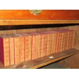 Set of twenty four part leather bound volumes, ' The Waverley Novels '