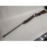Original German made air rifle with mahogany stock