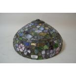 Modern Tiffany style hanging lamp shade, 15ins diameter, 18ins high Good overall condition Minus