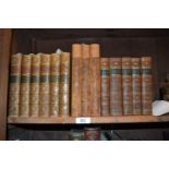 Frances Burney, five volumes ' Camilla ', London 1796, leather bound together with six volumes, '