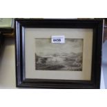 Group of three small 19th Century framed pencil studies, landscapes