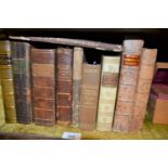 Collection of ten 18th and 19th Century volumes, mostly leather bound, includes ' Fables of