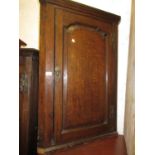 Mid 18th Century oak hanging corner cabinet