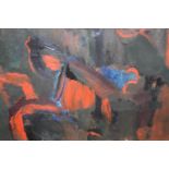 Mid 20th Century oil, abstract study, indistinctly signed, ' Esteve ', 13ins x 21ins