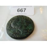 Sestertius Caesar bronze coin