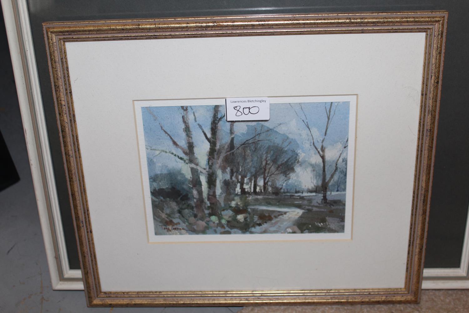 Tom Groom, watercolour ' The Stile ', 6.5ins x 10ins together with another watercolour by the same - Image 3 of 3