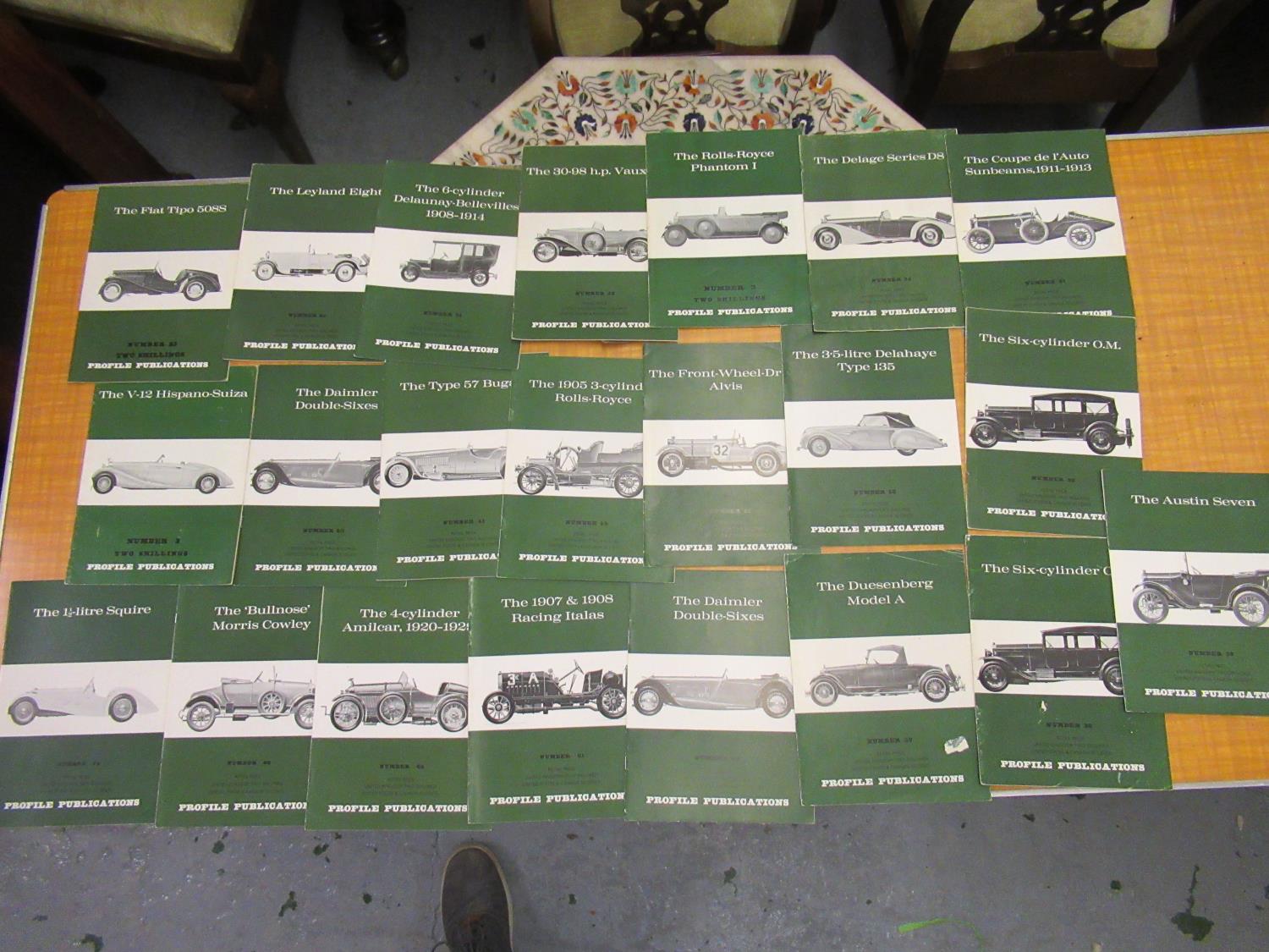 Small quantity of motor car ephemera including various Profile Publications magazine