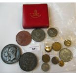 Small quantity of Victorian Royal commemorative coins and medallions, together with a Edward VII
